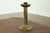 Art Deco Roycroft Arts & Crafts Brass Finished Hammered Copper Candlestick For Sale - Image 3 of 13