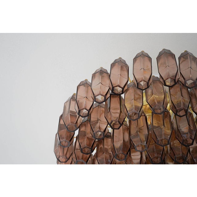 Prismatico Amethyst Compact Glass Chandelier by Silvio Piattelli For Sale - Image 4 of 18