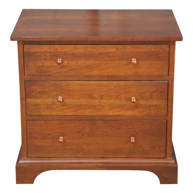 Vintage Durham Furniture Cherry Mission Craftsman Style Nightstand Side Table For Sale