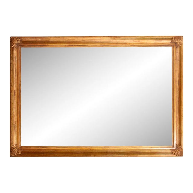 19th Century French Mirror in Painted Gilt Picture Frame For Sale