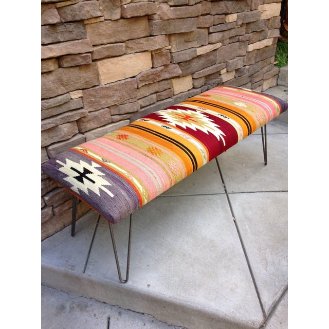 Turkish Kilim Bench | Chairish