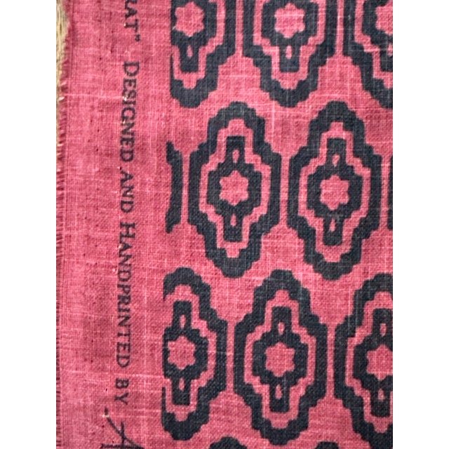Amy Karyn BLOCK PRINT | SURAT Fabric 2 yards 100% LINEN - OR - 50% LINEN/50% COTTON 52” W 4 ½” V 2 ½” H