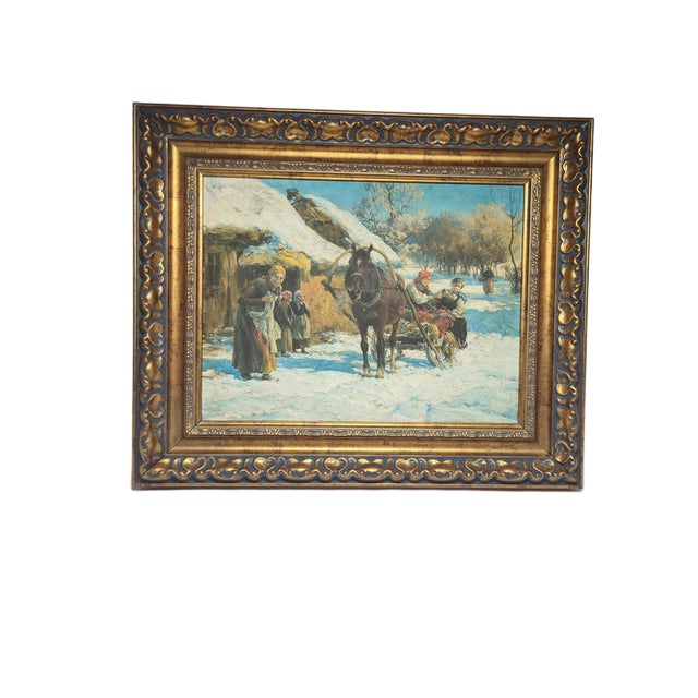 Figurative Composition, 1980s, Oilgraph on Canvas For Sale - Image 12 of 12