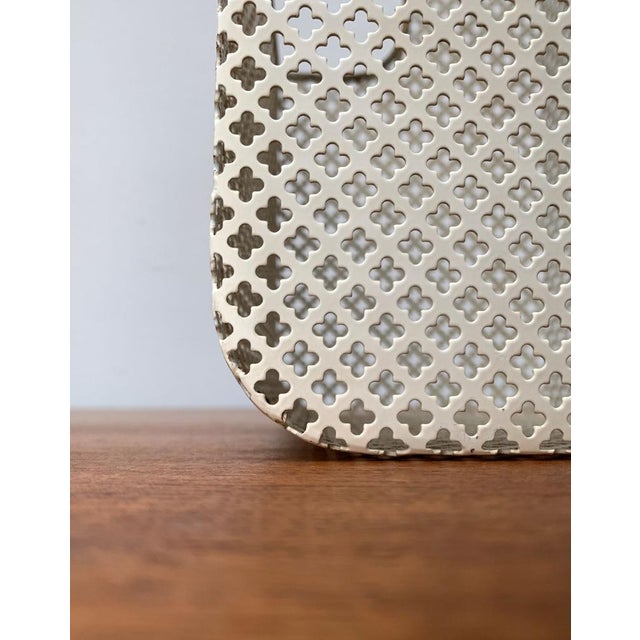 Mid-Century Perforated Metal Shelf, 1950s For Sale - Image 16 of 18
