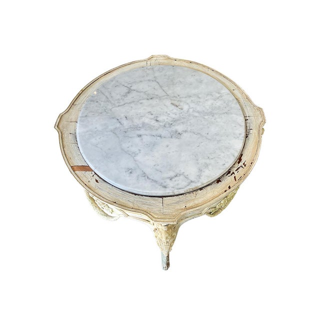 French 19th Century Louis XV Rococo Style Round Table For Sale - Image 3 of 4