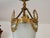 Antique French Louis XVI Style Glass and Bronze Pendant Lamp, 1890s For Sale - Image 3 of 15