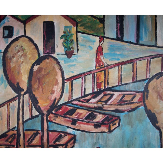 Late 20th Century Jose Maria Mijares (1921 - 2004) - Oil on Canvas With Coa - 45 H X 33 W For Sale - Image 4 of 7