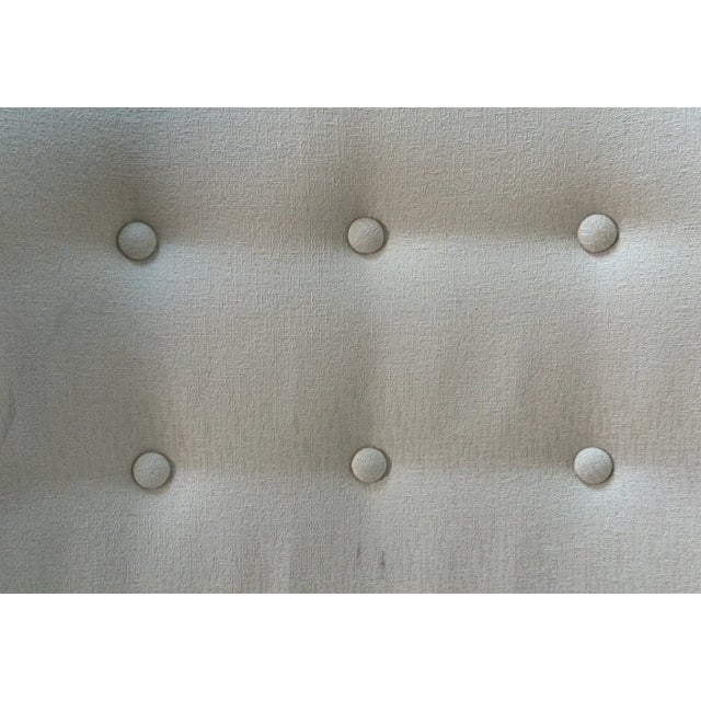 Wood Mid Century Scandinavian Wing Back Chair With Tufted Back Rest, Signed For Sale - Image 7 of 10