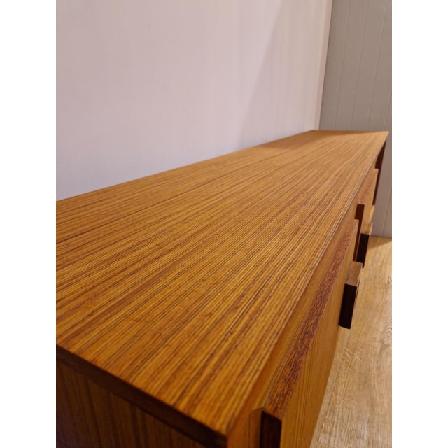 Mid-Century Blonde Sideboard with Sliding Doors, 1960s For Sale - Image 10 of 18