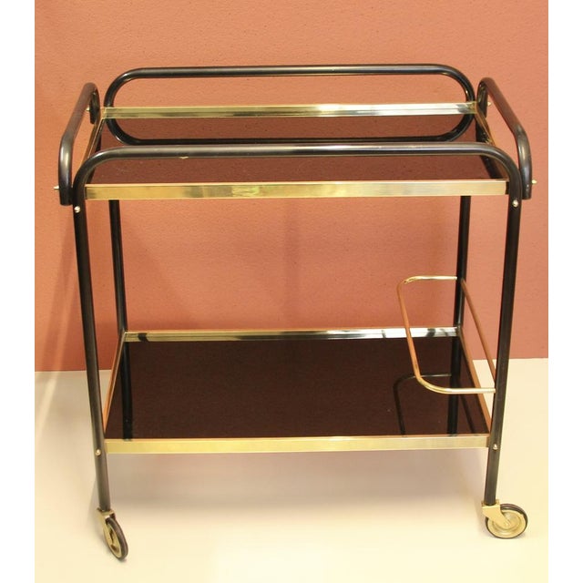 Vintage French Art Deco Bar Trolley, 1940s For Sale - Image 14 of 14