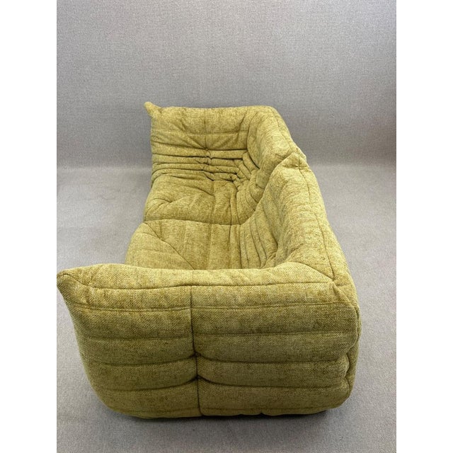 Textile Set of Vintage Yellow Two Corners Modular Sofa from Ligne Roset Togo For Sale - Image 7 of 13