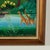 Vintage Italian Painting of a Jungle Scene With Animals by Irene Invrea For Sale - Image 9 of 11