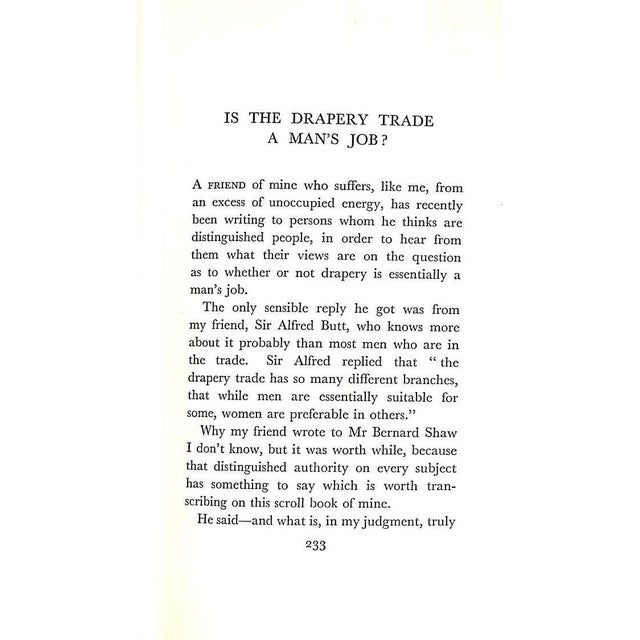 Paper "Hades! The Ladies! Being Extracts From the Diary of a Draper Charles Cavers, Esquire Late of Bond Street London, West" 1933 Darling, William Young For Sale - Image 7 of 8