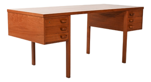 Vintage Teak Desk by Nanna & Jørgen Ditzel, 1950s