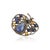 Whimsical Orchard 7.5 Ct Tanzanite, Ruby & Citrine Apple Brooch Pendant in 925 Silver For Sale - Image 4 of 15