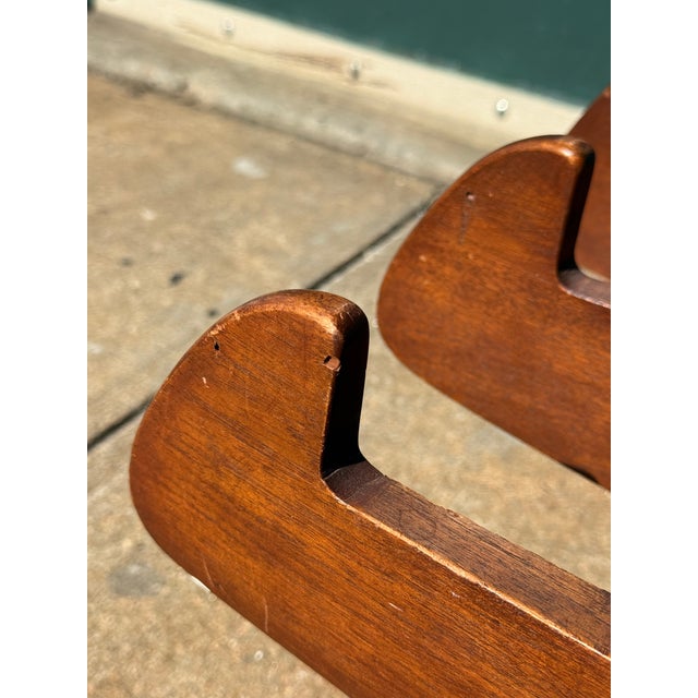 Wood 1950s Sculptural Bench Mid Century Modern For Sale - Image 7 of 10