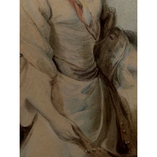18th Century Portrait Painting Aurora Ascending Countess Lady Jane Stanhope in the Light of Dawn After Joshua Reynolds For Sale - Image 13 of 18