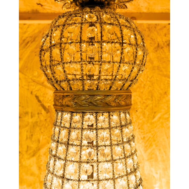 Crystal Hot Air Balloon Chandelier, 1890s For Sale - Image 5 of 7