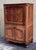 Spanish Spanish Fall-Front Secretary Desk in Carved Oak, Spain, Circa 1950 For Sale - Image 3 of 11