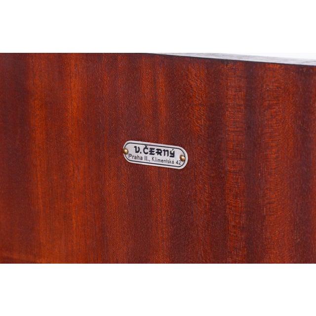 1930s Art Deco Writing Desk in Chrome & Oak attributed to Robert Slezak, Czech, 1930s For Sale - Image 5 of 15