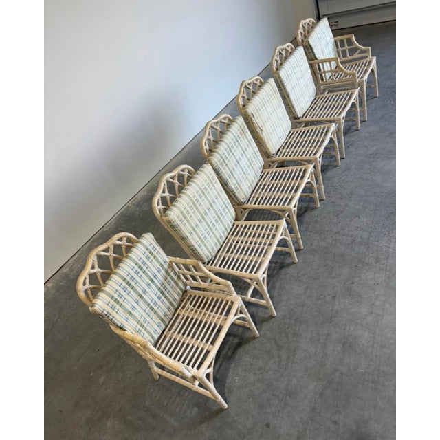 Boho Chic McGuire Bamboo Dining Set For Sale - Image 9 of 15