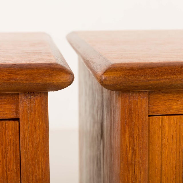 Mid-Century Danish Teak Nightstands, 1950s, Set of 2 For Sale - Image 10 of 14