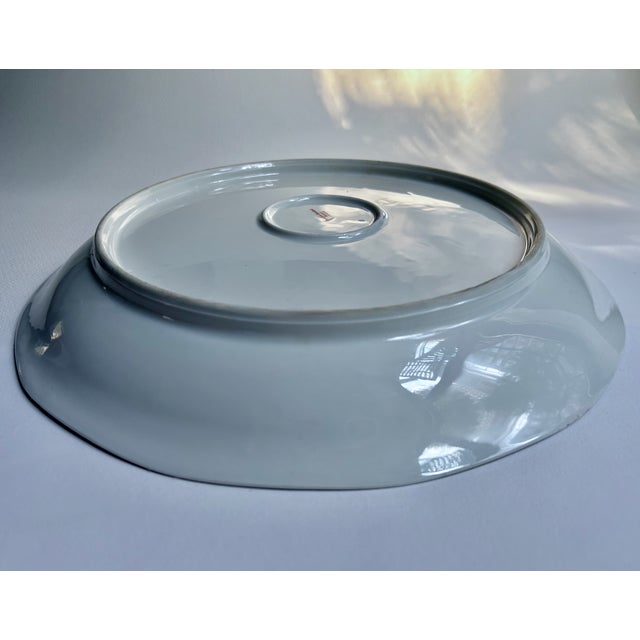 Haviland Limoges Blue Border Porcelain Serving Platter For Sale - Image 16 of 18