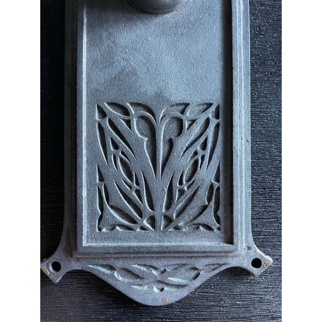 Louis Sullivan Original Louis Sullivan Art Nouveau Ornamental Cast Iron Door Plates For Sale - Image 4 of 5