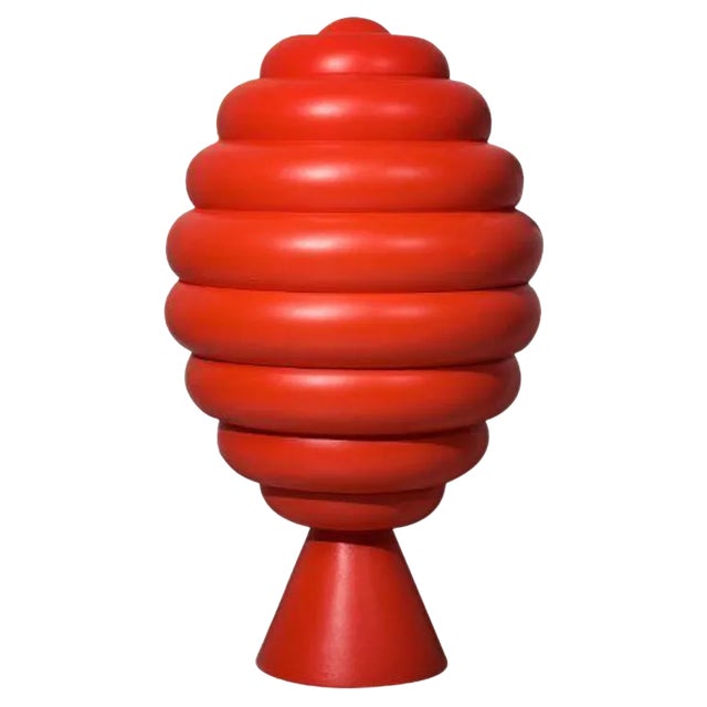 Large Beebee Jar in Orange by Made by Choice For Sale