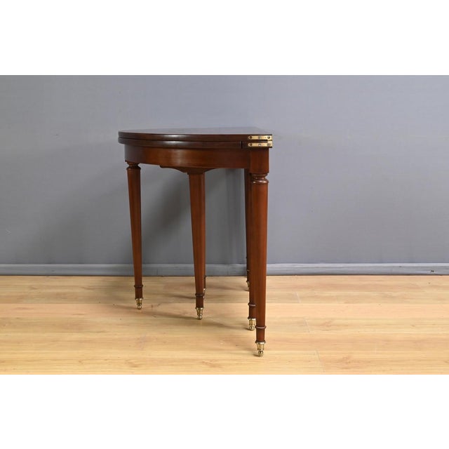 Mahogany Half-Moon Extending Table, Late 19th Century For Sale - Image 11 of 18