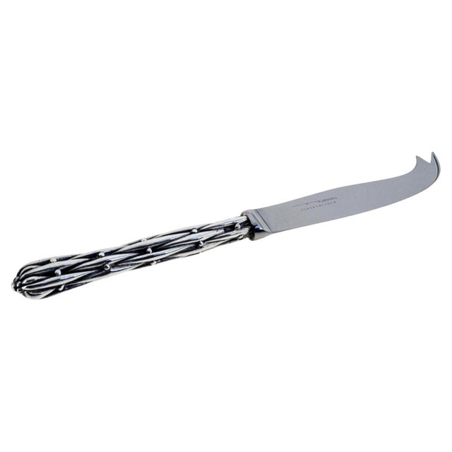 Contemporary Silver Bronze Cheese Knife by Richard Lauret For Sale - Image 3 of 5