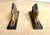 A striking and exceptionally substantial pair of French Art Deco griffin bookends, beautifully crafted with finely...