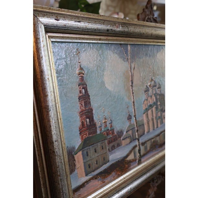 Original Oil Painting of Zagorsk (Sergiev Posad) Monastery Complex, Moscow Provenance, 1992 For Sale - Image 11 of 18
