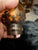 Vintage Amber Glass Newel Post Finials Staircase Toppers - Set of 3 For Sale - Image 4 of 7