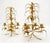 Late 20th Century Late 20th Century Decorative Italian Gold Gilt Metal & Crystals Candle Stands MINT For Sale - Image 5 of 10