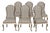 Dennis and Leen Silver Giltwood Dining Chairs, Set of 6 For Sale