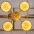 4-Arm Sistema Solare Brass & Onyx Chandelier by Silvio Piatelli Design For Sale - Image 4 of 6