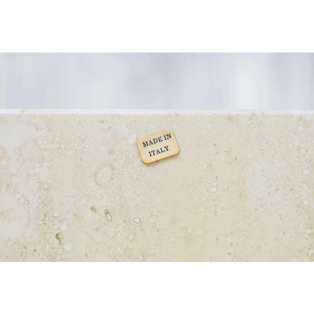 Vintage Italian Live-Edge Travertine Stone Coffee Table, 1970s For Sale - Image 12 of 12