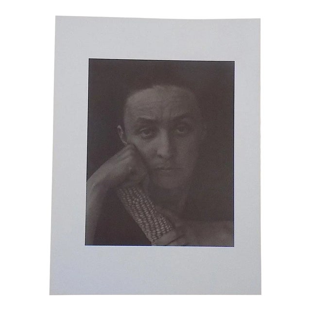 Large Vintage Photogravure-"Georgia O'Keeffe" by Alfred Stieglitz (Usa 1864-1946) For Sale