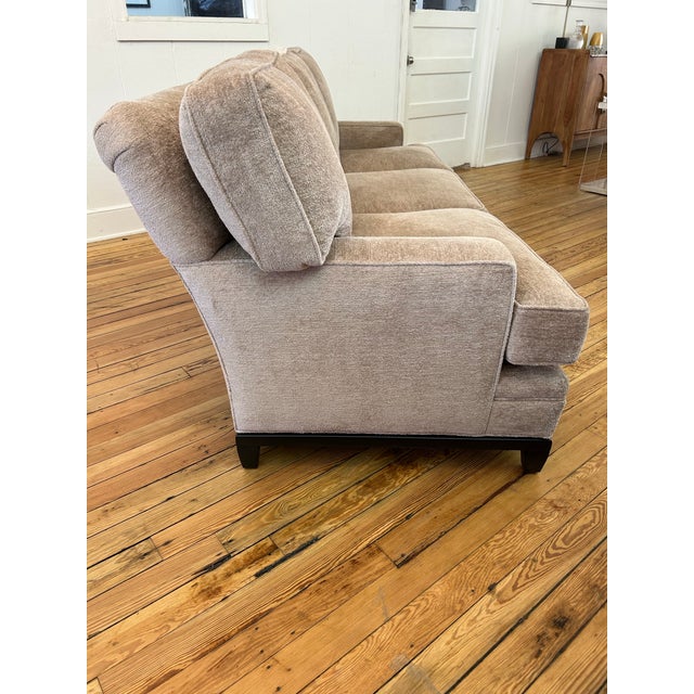 Contemporary Kravet Allegro Loose Back Sofa Upholstered in Kravet Couture Barbara Barry Cloud Burst Fabric For Sale - Image 3 of 7