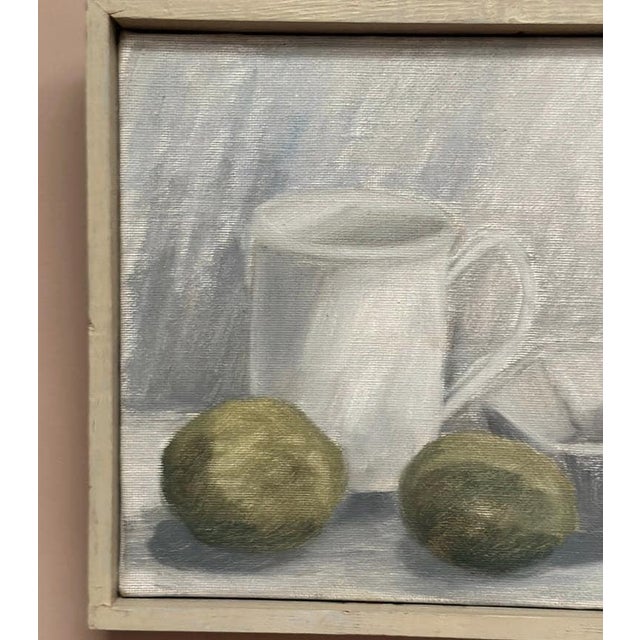 Mid-Century Modern Main Klarmo‑kärred, Jug, Bowl and Fruits, 1961, Oil Painting on Canvas, Framed For Sale - Image 3 of 18