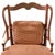 Vintage French Provincial Distressed Terracotta Red Wingback Chair With Gingham Cushions For Sale - Image 4 of 12