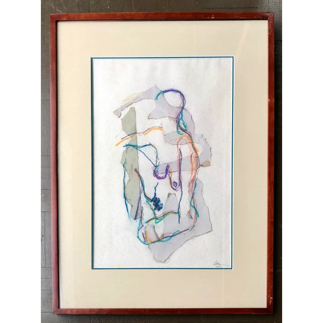 Abstract Nude Pastel Mixed Media Art For Sale - Image 9 of 9