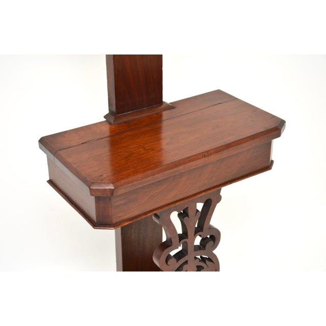 Wood Antique Victorian Tree Hall Stand, 1870s For Sale - Image 7 of 10