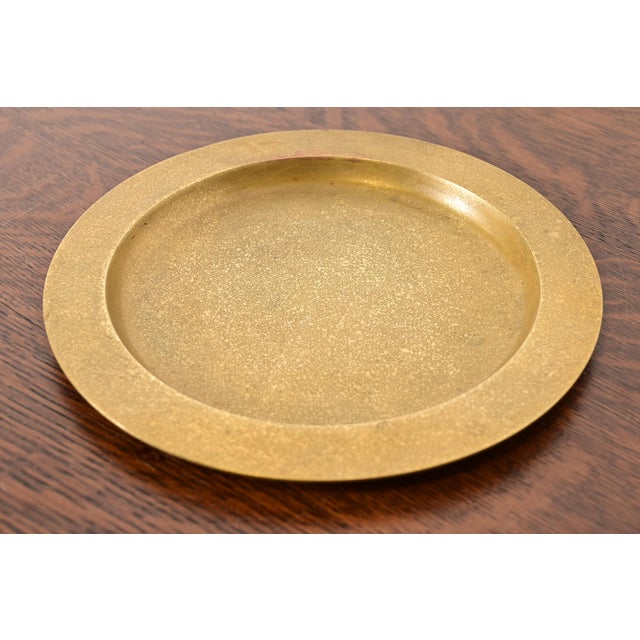 Tiffany Studios Tiffany Studios New York Bronze Doré Charger Plate or Tray For Sale - Image 4 of 13