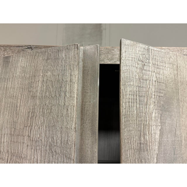 Wood Nils Verhoeven for Restoration Hardware Reclaimed Oak Two-Door Cabinet For Sale - Image 7 of 12