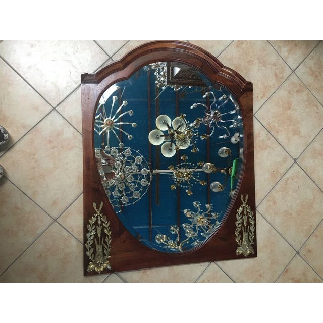 Mirror with Walnut Frame, 1918 For Sale - Image 3 of 18