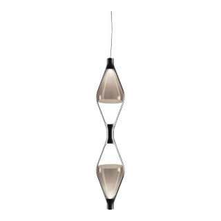 Viceversa 2' Modular Suspension Lamp by Noé Lawrance for Kdln in Smoke Gray For Sale
