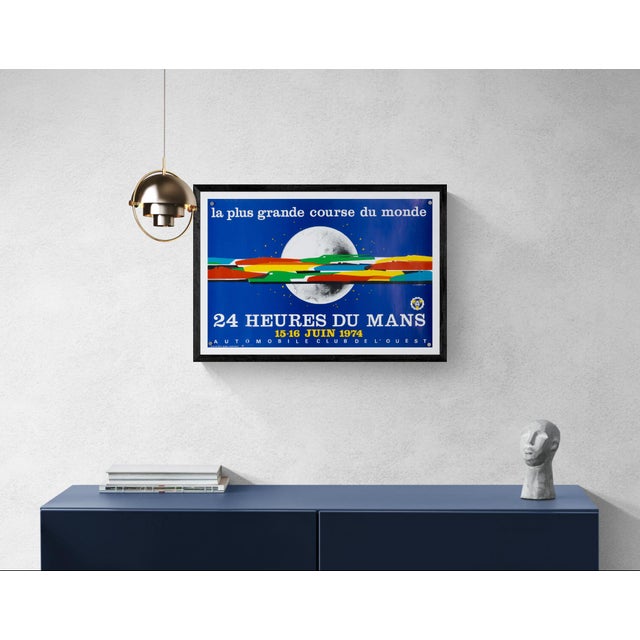 24 heures du mans 1974 – original vintage motorsport poster by j. Jacquelin – vintage racing – 40x60 cm this original...