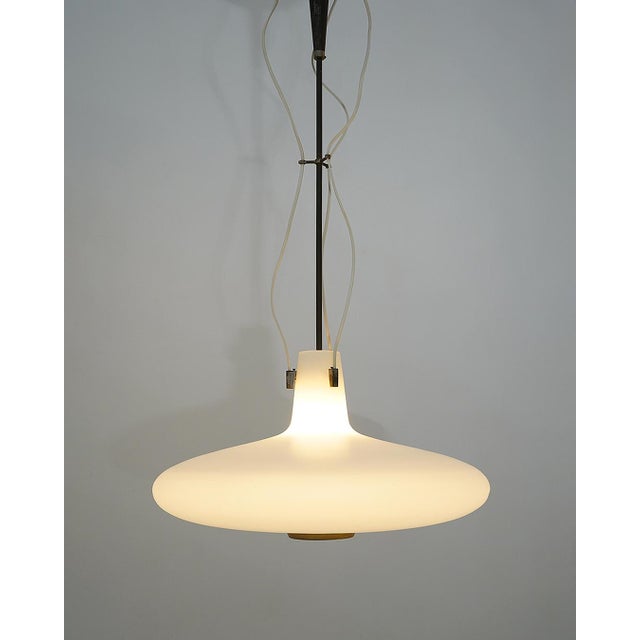 Glass and Brass Pendant by Bruno Chiarini, 1950s For Sale - Image 6 of 14